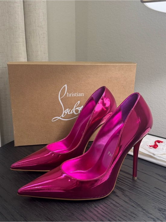 Christian Louboutin Shoes - Christian Louboutin Miss Z 100 Pumps Metallic Pink 38